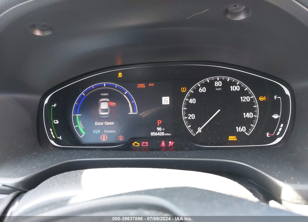 2019 HONDA INSIGHT TOURING VIN: 19XZE4F95KE010782