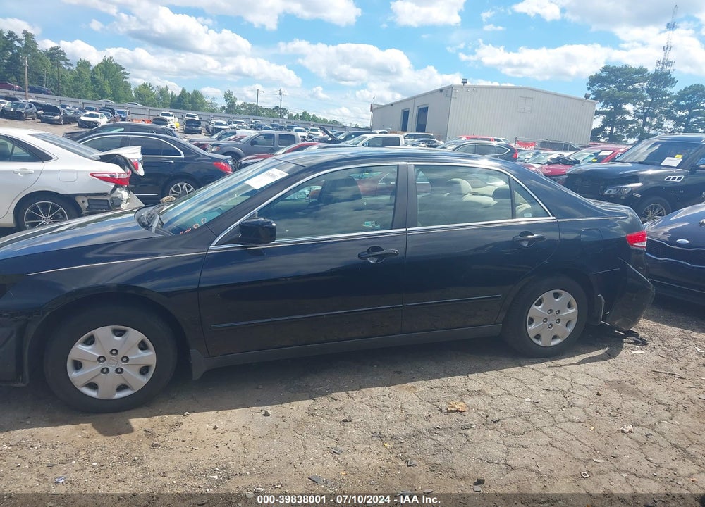 2003 HONDA ACCORD 2.4 LX VIN: 1HGCM563X3A028145