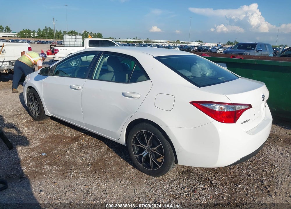 2015 TOYOTA COROLLA LE VIN: 2T1BURHE5FC314436