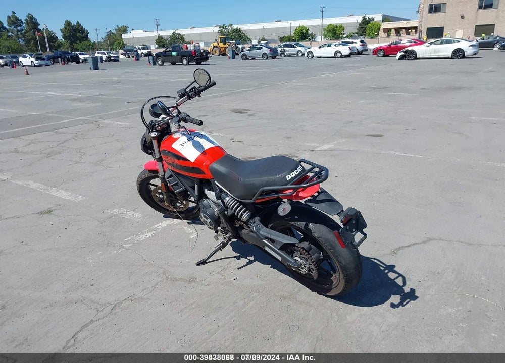 2016 DUCATI SCRAMBLER 400 VIN: ML015AXG5GT001443