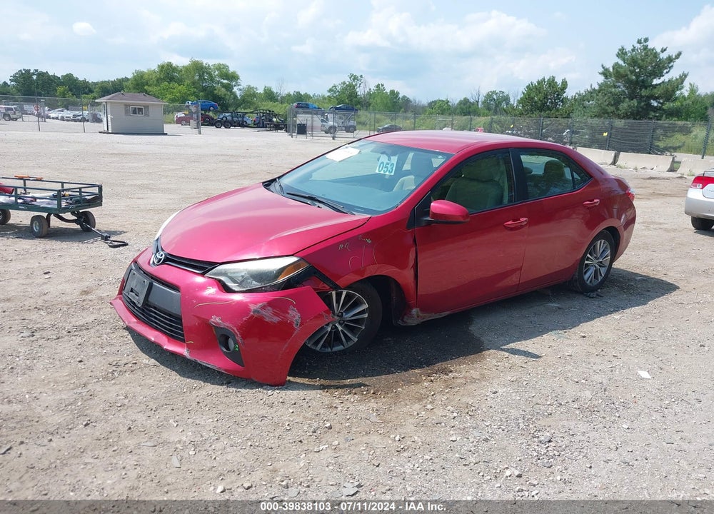 2014 TOYOTA COROLLA LE PLUS VIN: 5YFBURHE6EP046608