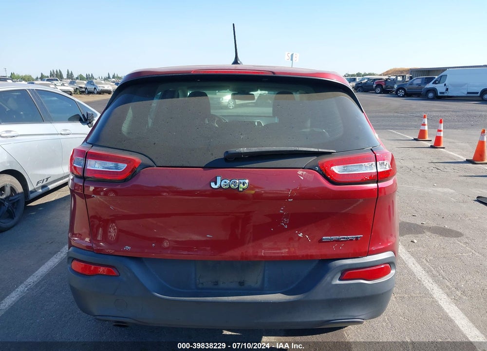 2016 JEEP CHEROKEE SPORT VIN: 1C4PJLAB3GW207728