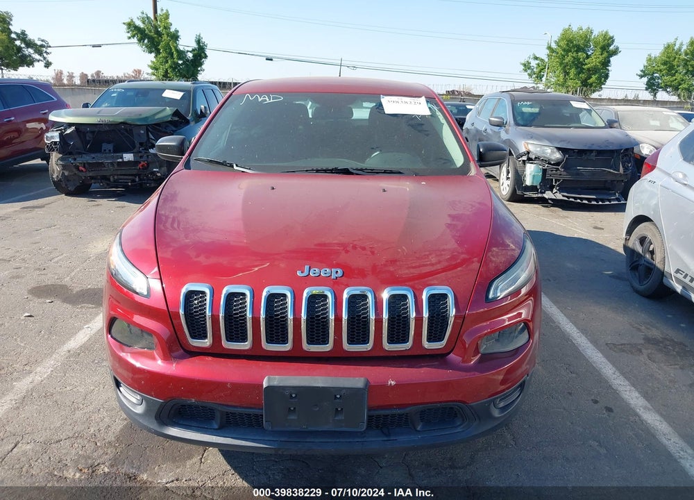 2016 JEEP CHEROKEE SPORT VIN: 1C4PJLAB3GW207728