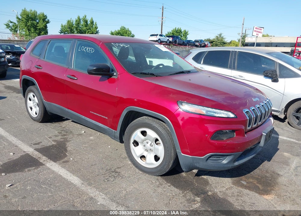 2016 JEEP CHEROKEE SPORT VIN: 1C4PJLAB3GW207728