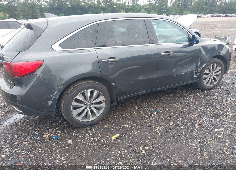 2014 ACURA MDX TECHNOLOGY PACKAGE VIN: 5FRYD4H40EB037417