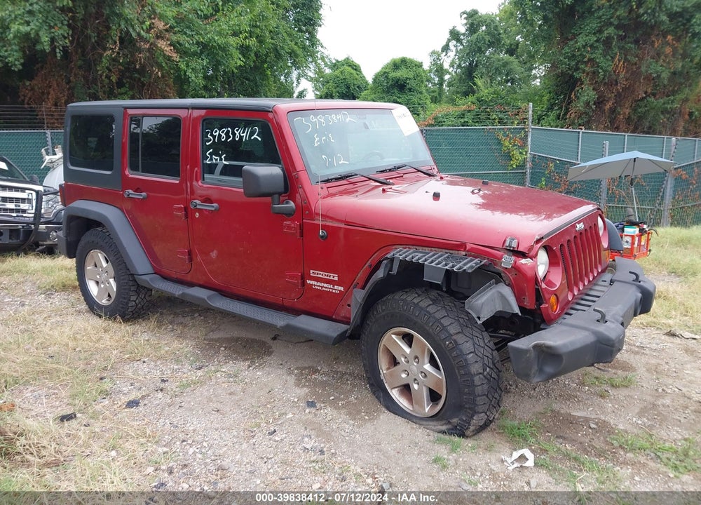 2013 JEEP WRANGLER UNLIMITED SPORT VIN: 1C4BJWDG3DL594782