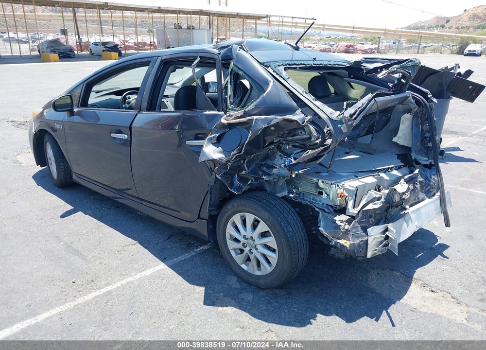 2012 TOYOTA PRIUS PLUG-IN ADVANCED VIN: JTDKN3DP7C3027153