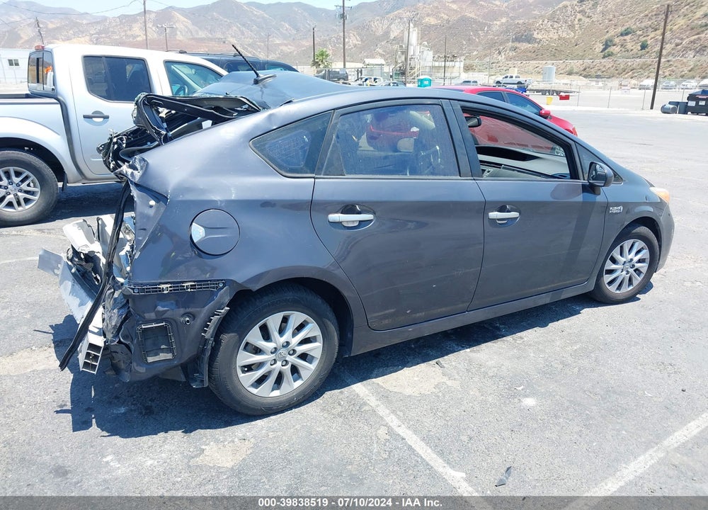 2012 TOYOTA PRIUS PLUG-IN ADVANCED VIN: JTDKN3DP7C3027153