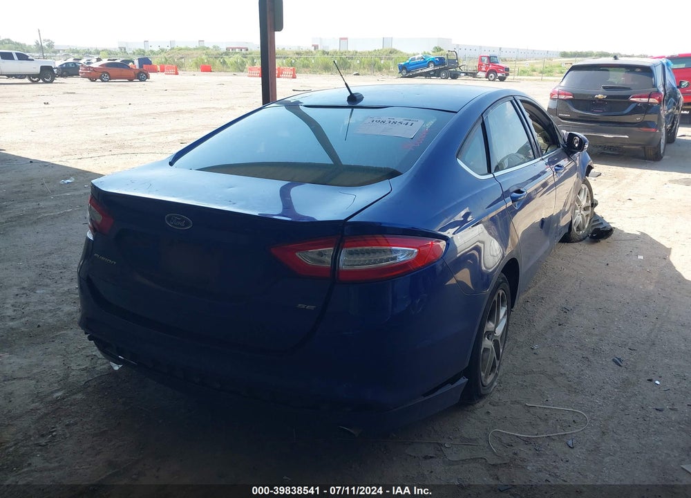 2016 FORD FUSION SE VIN: 1FA6P0H74G5127571