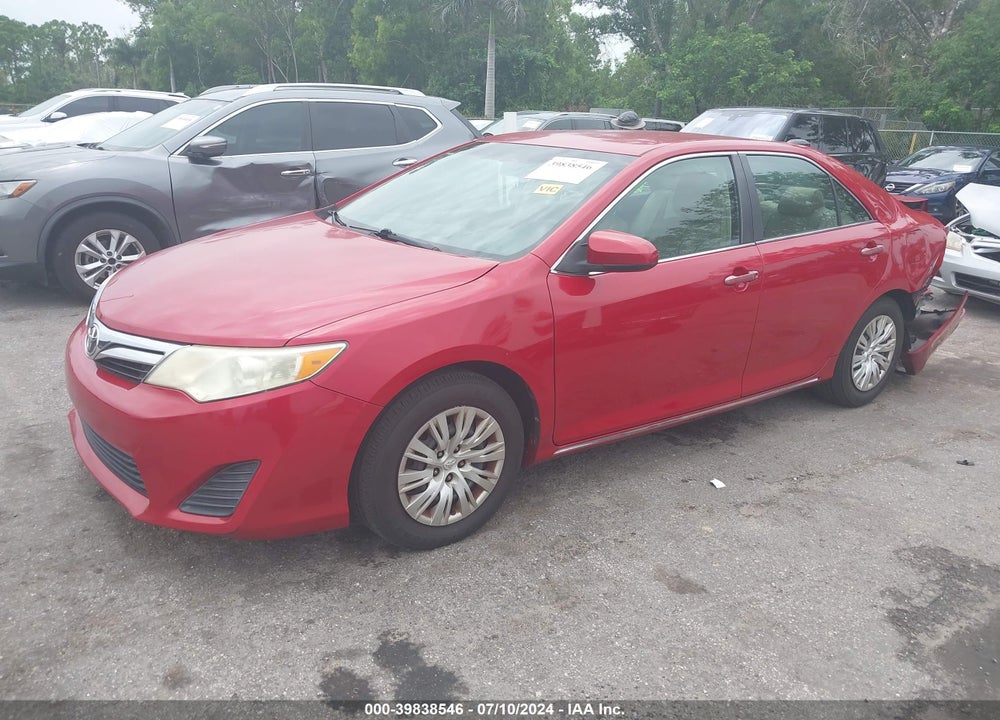 2012 TOYOTA CAMRY LE VIN: 4T4BF1FKXCR182908