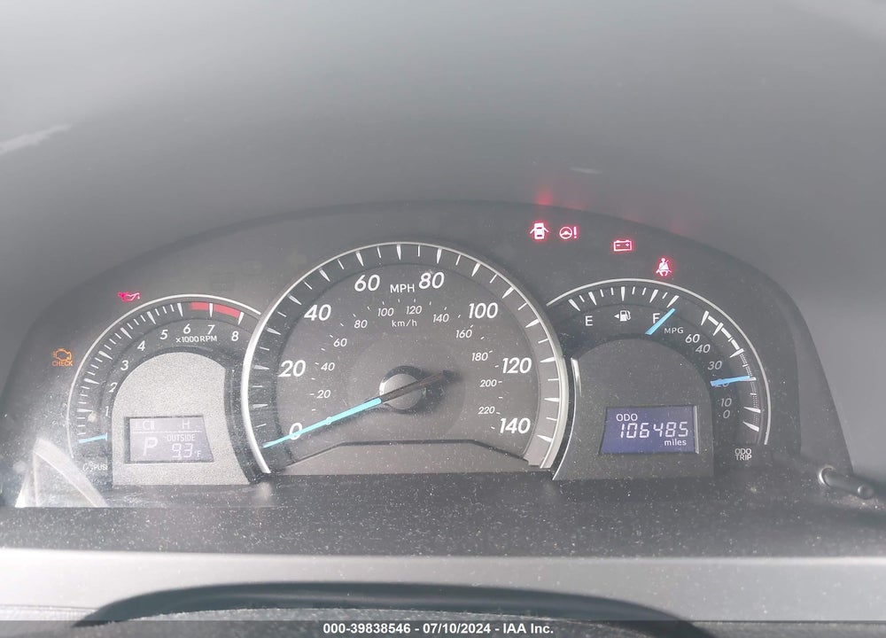 2012 TOYOTA CAMRY LE VIN: 4T4BF1FKXCR182908