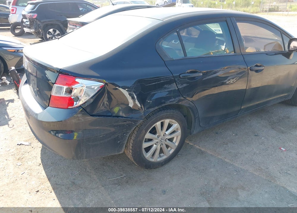 2012 HONDA CIVIC EX-L VIN: 19XFB2F96CE014566