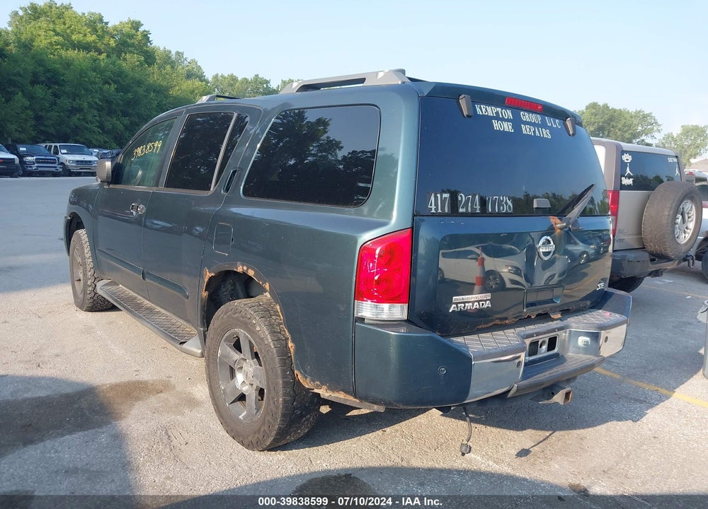2004 NISSAN PATHFINDER ARMADA SE VIN: 5N1AA08B44N736192