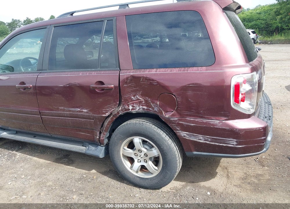 2007 HONDA PILOT EX VIN: 2HKYF18497H521164