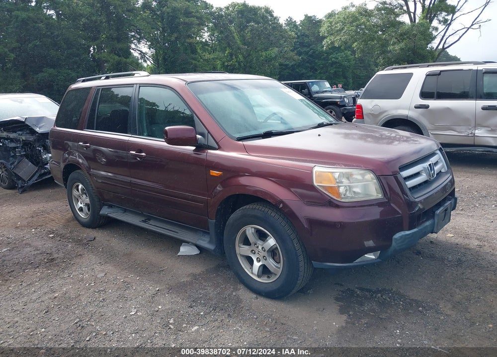 2007 HONDA PILOT EX VIN: 2HKYF18497H521164