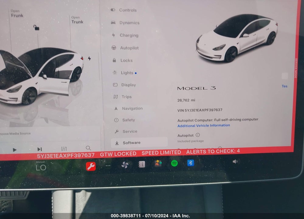 2023 TESLA MODEL 3 REAR-WHEEL DRIVE VIN: 5YJ3E1EAXPF397637