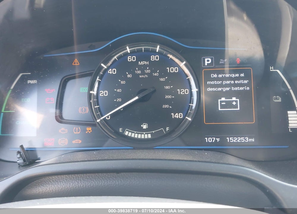 2019 HYUNDAI IONIQ HYBRID BLUE VIN: KMHC65LCXKU179931