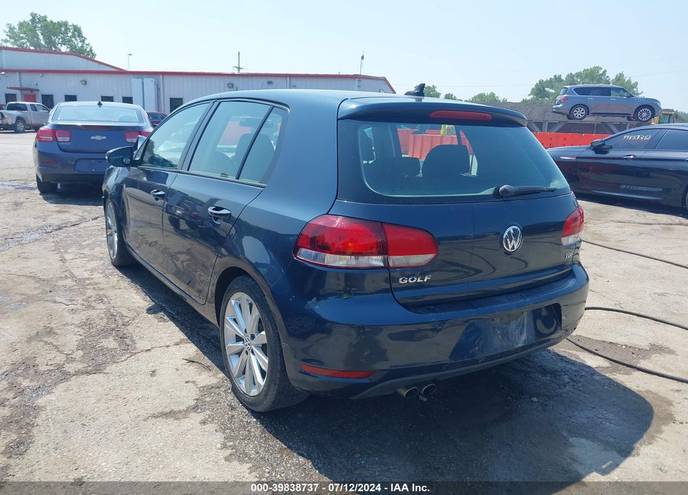 2012 VOLKSWAGEN GOLF TDI 4-DOOR VIN: WVWDM7AJ4CW192255