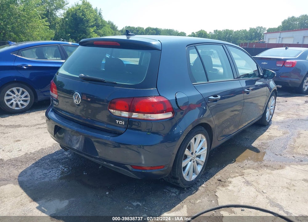 2012 VOLKSWAGEN GOLF TDI 4-DOOR VIN: WVWDM7AJ4CW192255