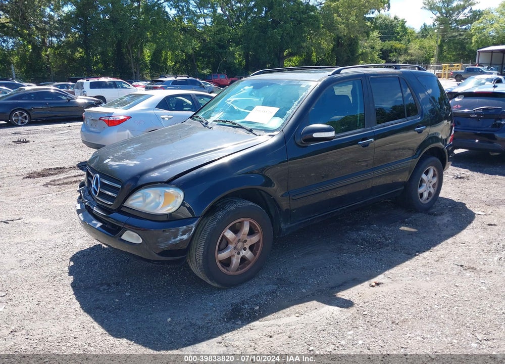 2002 MERCEDES-BENZ ML 500 VIN: 4JGAB75E72A301790