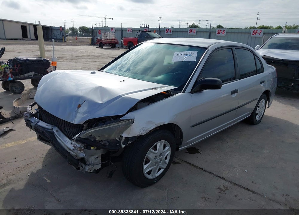 2005 HONDA CIVIC VP VIN: 2HGES16325H608517