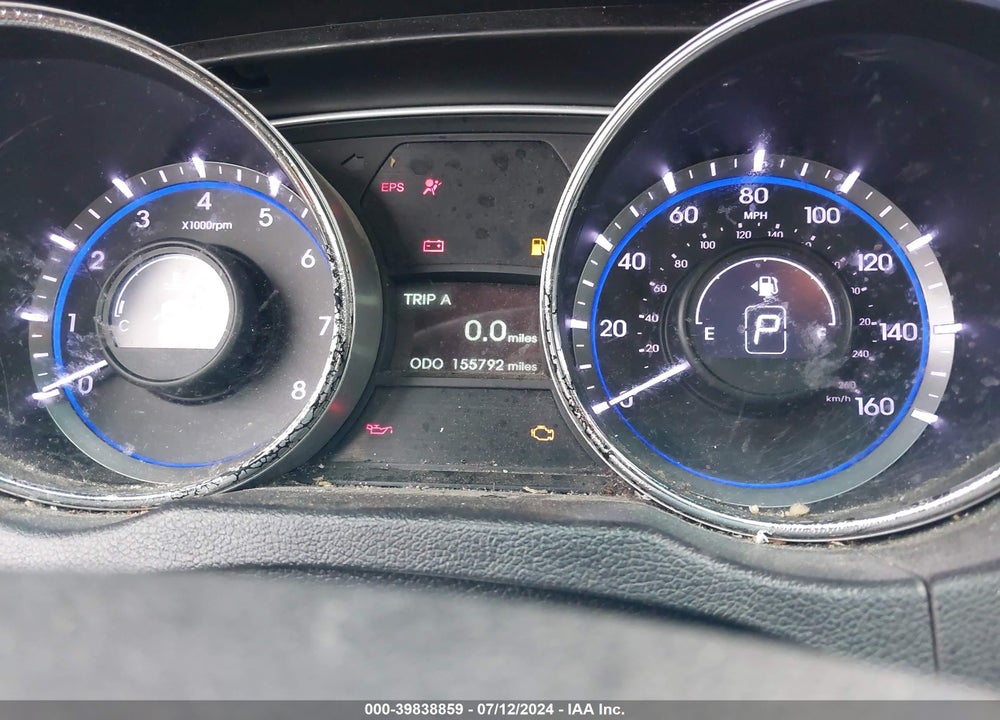 2013 HYUNDAI SONATA GLS VIN: 5NPEB4AC9DH754605
