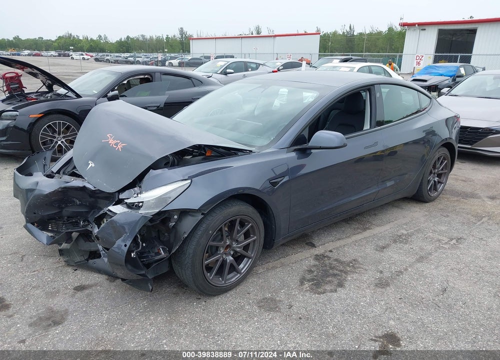 2021 TESLA MODEL 3 STANDARD RANGE PLUS REAR-WHEEL DRIVE VIN: 5YJ3E1EA4MF043818