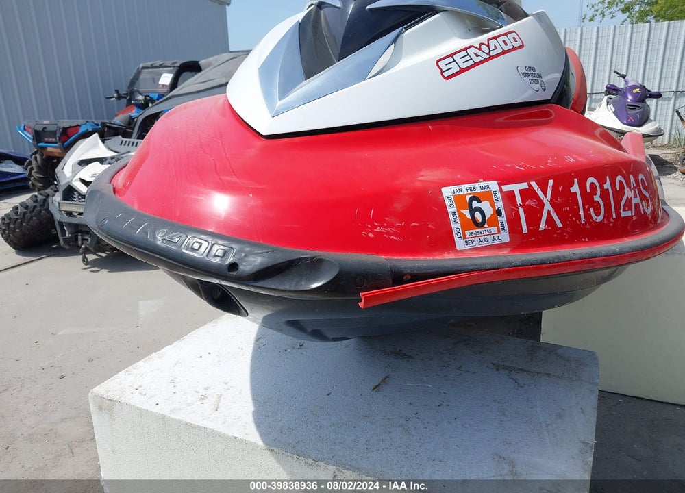 2007 SEADOO RXT VIN: YDV54434A707