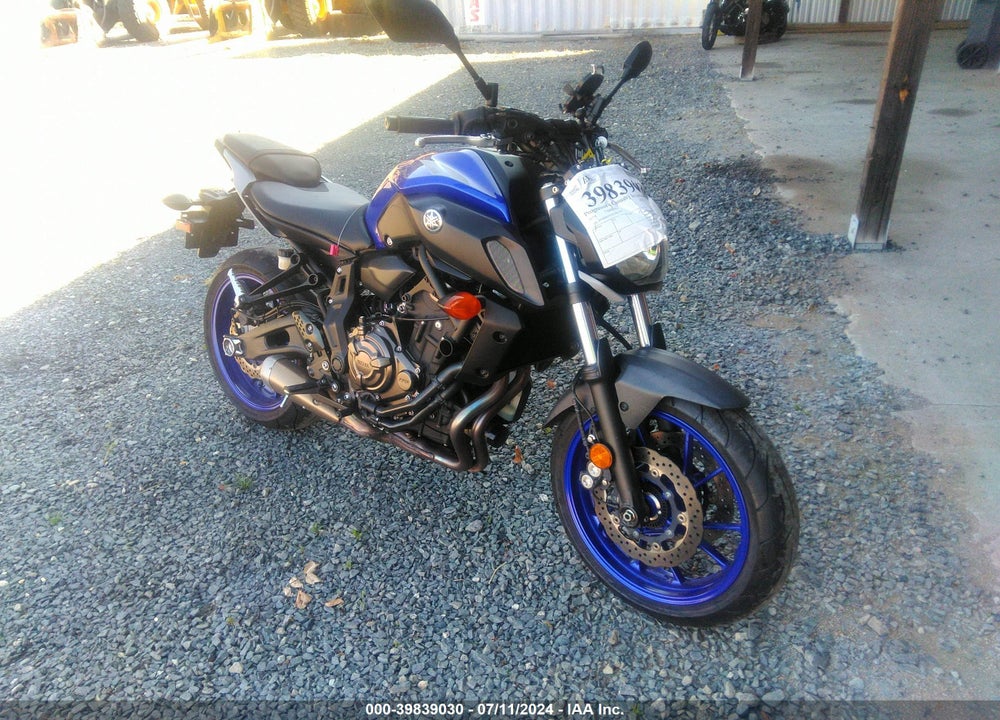 2020 YAMAHA MT07 VIN: JYARM27E2LA007597