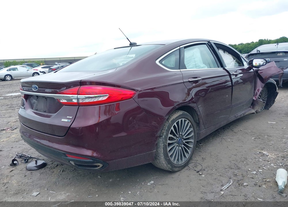2017 FORD FUSION SE VIN: 3FA6P0T91HR138972