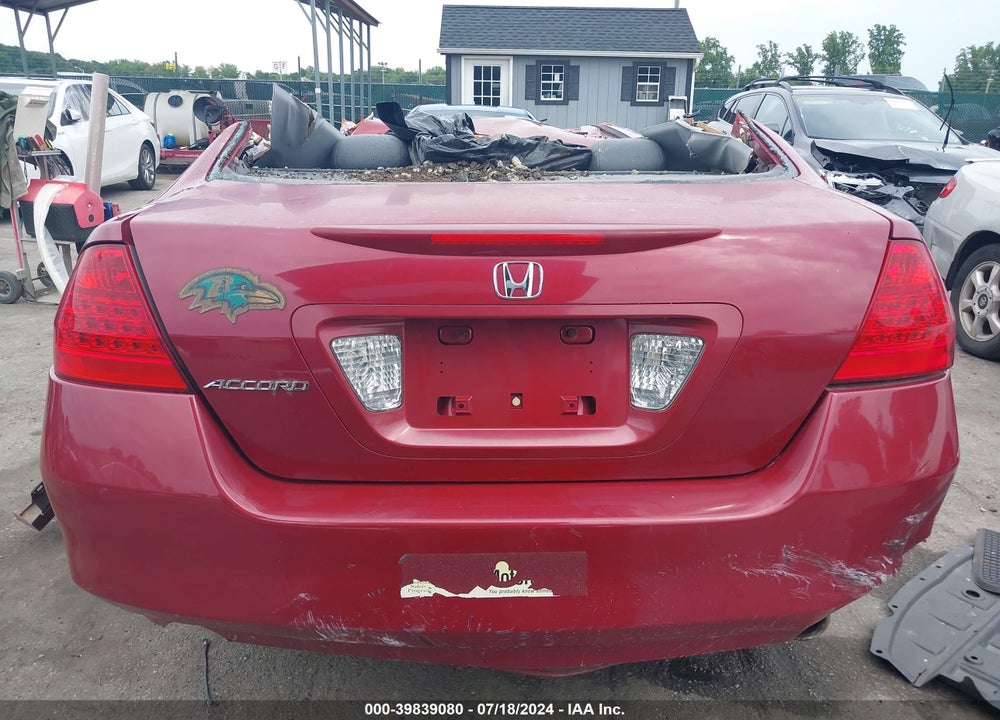 2007 HONDA ACCORD 2.4 EX VIN: 1HGCM56827A105625