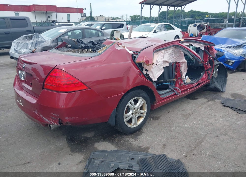 2007 HONDA ACCORD 2.4 EX VIN: 1HGCM56827A105625