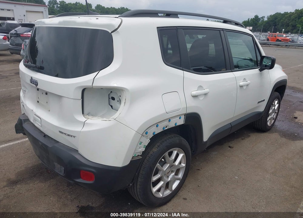 2022 JEEP RENEGADE SPORT 4X4 VIN: ZACNJDA13NPN67884