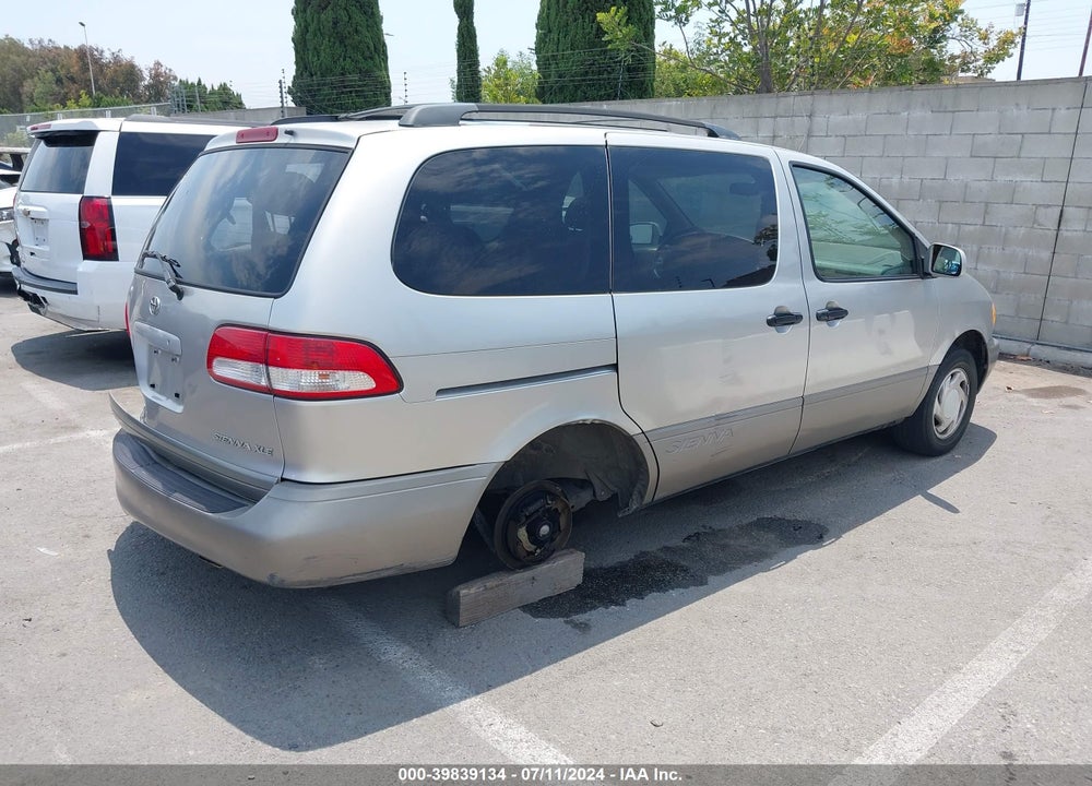 2001 TOYOTA SIENNA XLE VIN: 4T3ZF13C41U348401