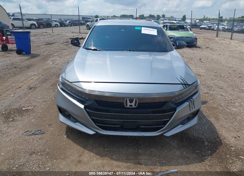 2021 HONDA ACCORD SPORT VIN: 1HGCV1F39MA123268