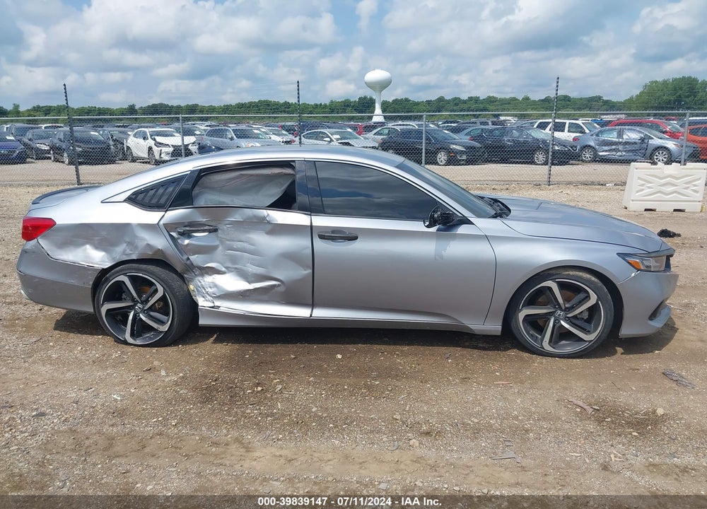 2021 HONDA ACCORD SPORT VIN: 1HGCV1F39MA123268