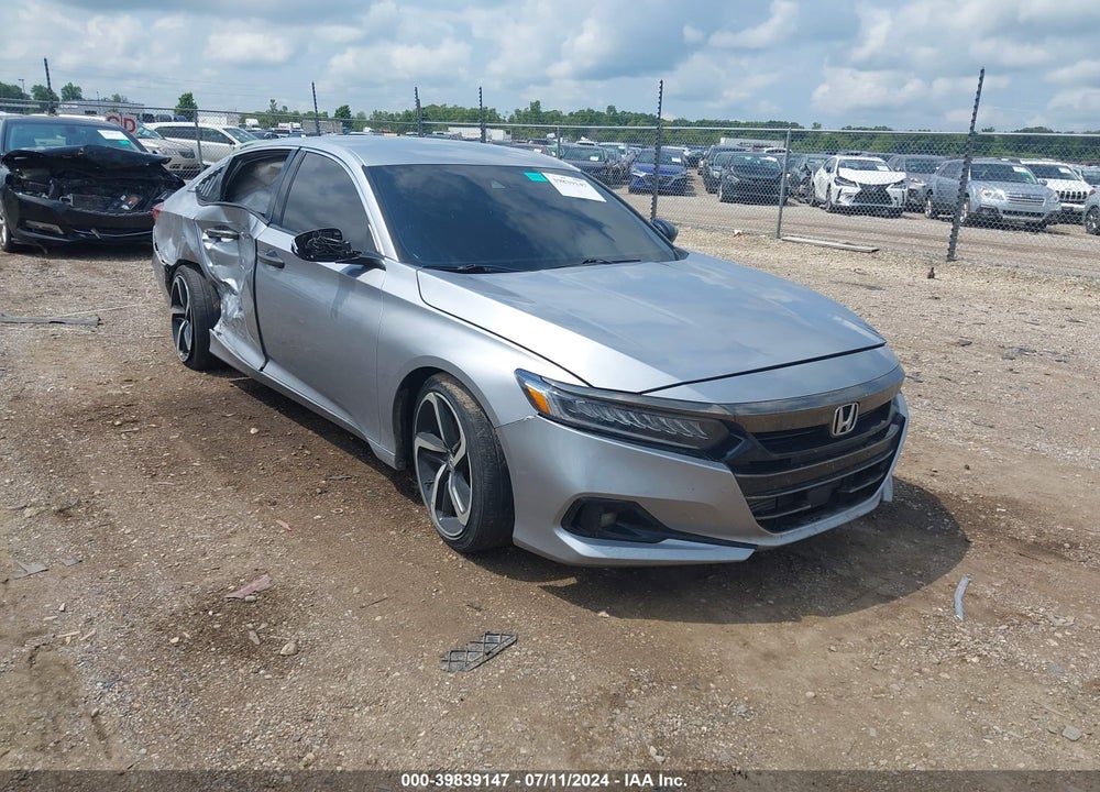 2021 HONDA ACCORD SPORT VIN: 1HGCV1F39MA123268
