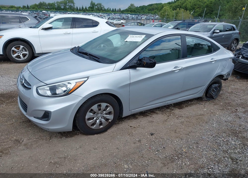 2017 HYUNDAI ACCENT SE VIN: KMHCT4AE6HU188822