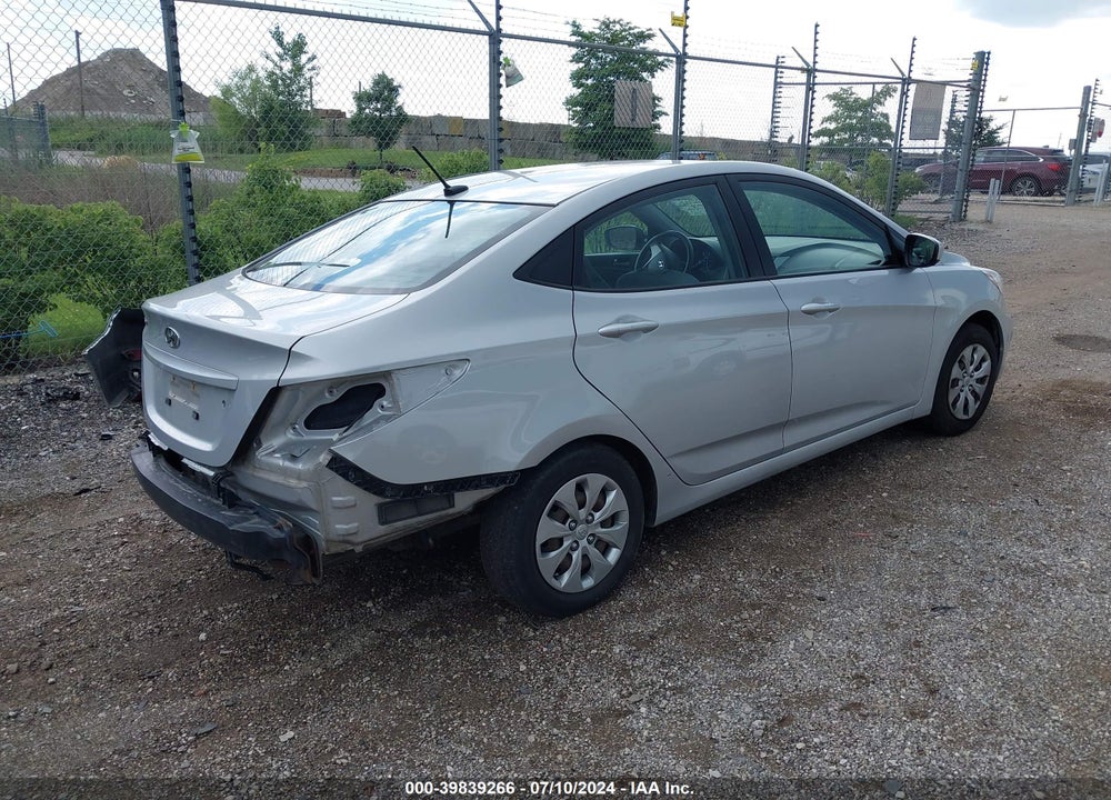 2017 HYUNDAI ACCENT SE VIN: KMHCT4AE6HU188822