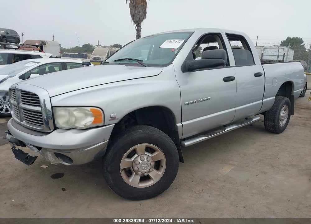 2004 DODGE RAM 2500 SLT/LARAMIE VIN: 3D7KU28C14G193287