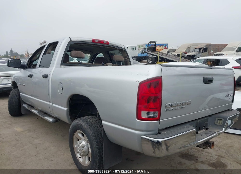 2004 DODGE RAM 2500 SLT/LARAMIE VIN: 3D7KU28C14G193287
