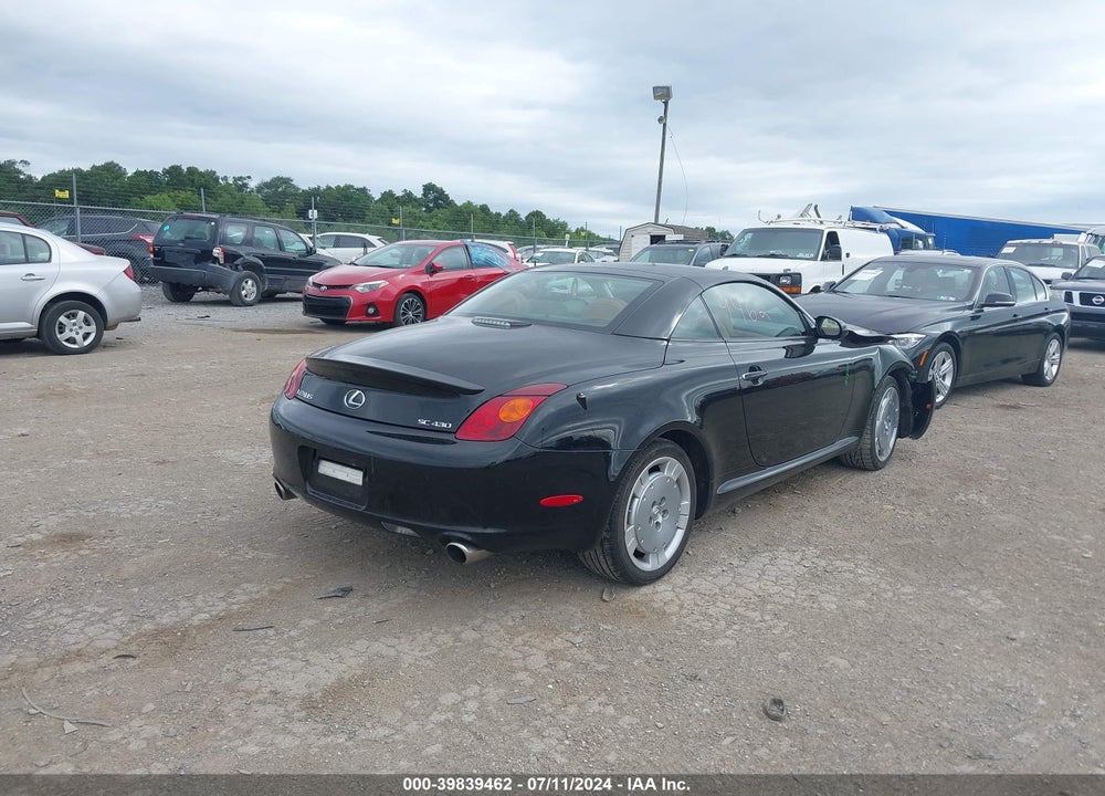2002 LEXUS SC 430 VIN: JTHFN48Y920029768