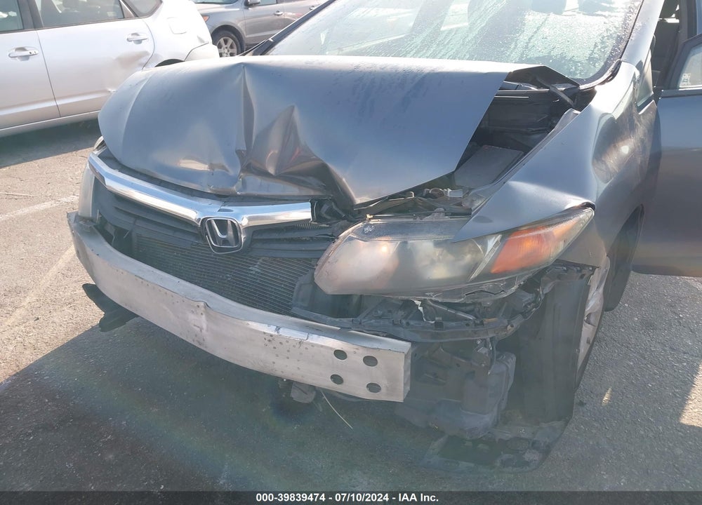 2012 HONDA CIVIC LX VIN: 19XFB2F55CE300695