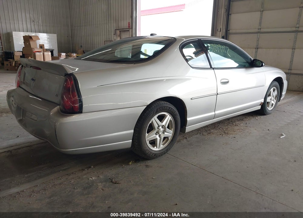 2005 CHEVROLET MONTE CARLO LT VIN: 2G1WX12K859147120