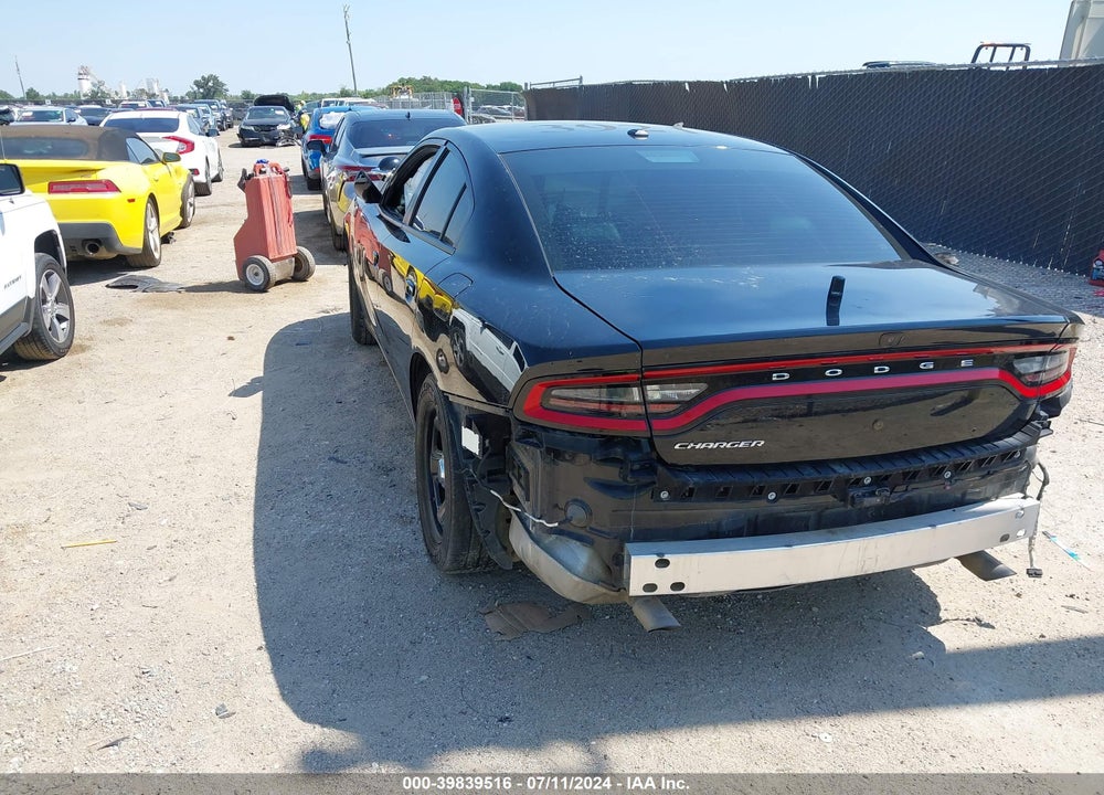 2019 DODGE CHARGER POLICE RWD VIN: 2C3CDXAG6KH563921