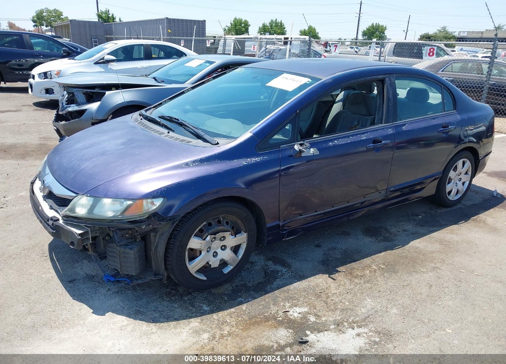 2010 HONDA CIVIC LX VIN: 2HGFA1F5XAH539627