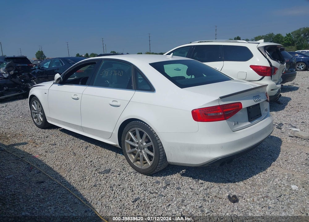 2014 AUDI A4 2.0T PREMIUM VIN: WAUMFBFL4EA014835