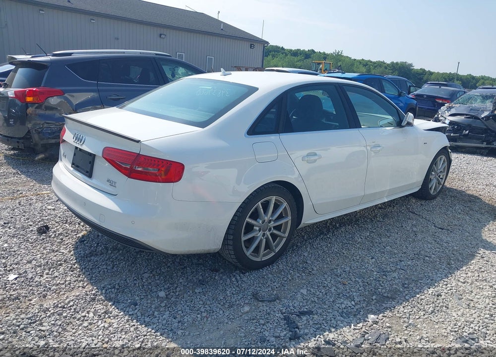 2014 AUDI A4 2.0T PREMIUM VIN: WAUMFBFL4EA014835