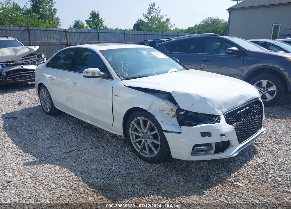 2014 AUDI A4 2.0T PREMIUM VIN: WAUMFBFL4EA014835