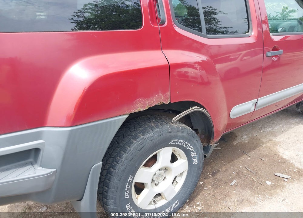 2005 NISSAN XTERRA S VIN: 5N1AN08W65C603678